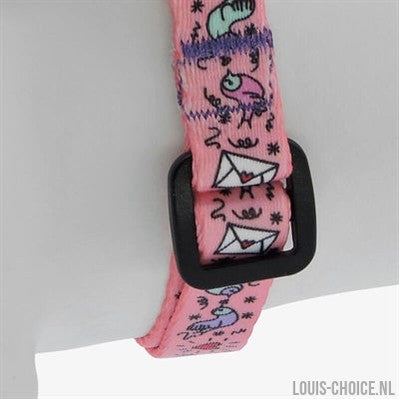 Morso Mini Hondentuig Verstelbaar Gerecycled Sweet Tweet Roze-MORSO-Louis Choice