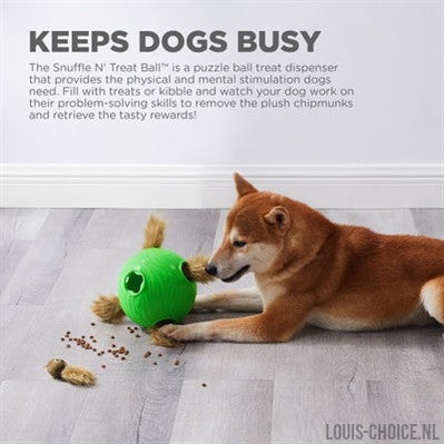 Outward Hound Nina Ottosson Dog Snuffle N' Treat Bal Groen-OUTWARD HOUND-Louis Choice