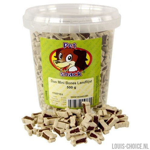 Petsnack Botjes Mini Duo Lam / Rijst-PETSNACK-Louis Choice