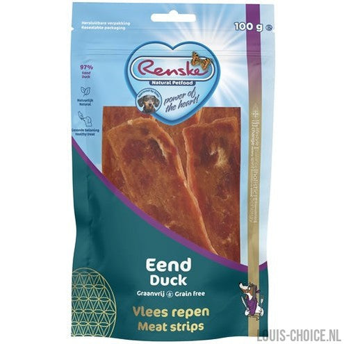 Renske Gezonde Beloning Vlees Strip Eend-RENSKE-Louis Choice