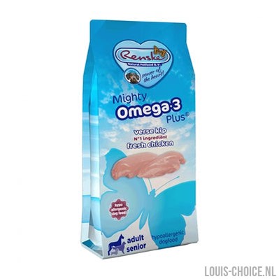 Renske Mighty Omega Plus Adult / Senior Kip/Rijst Hypoallergeen-RENSKE-Louis Choice