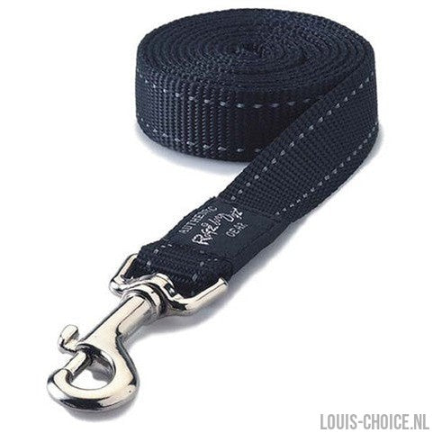 Rogz For Dogs Fanbelt Long Lijn Zwart-ROGZ FOR DOGS-Louis Choice