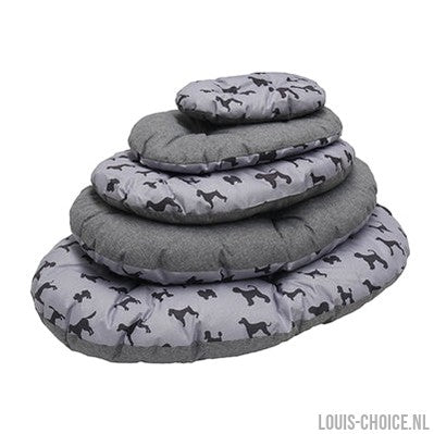 Rosewood Hondenkussen All Seasons Ovaal Hondenprint / Grijs-ROSEWOOD-Louis Choice