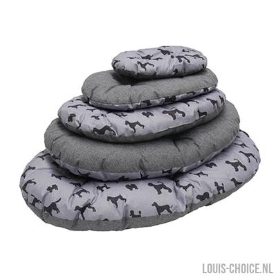 Rosewood Hondenkussen All Seasons Ovaal Hondenprint / Grijs-ROSEWOOD-Louis Choice