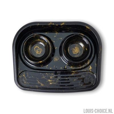 Savic Butler Voerbak En Drinkbak Met Plateau Marble Zwart / Goud-SAVIC-Louis Choice