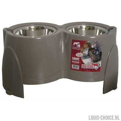 Savic Voerbak Ergo Feeder Warmgrijs-SAVIC-Louis Choice