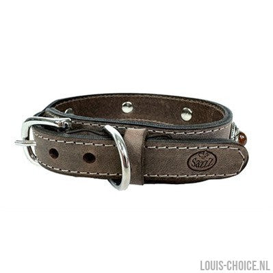 Sazzz Halsband Hond Boho Treasure Stone Vintage Leer Bruin-SAZZZ-Louis Choice
