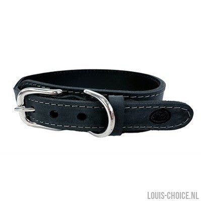 Sazzz Halsband Hond Boho Vintage Leer Antraciet-SAZZZ-Louis Choice