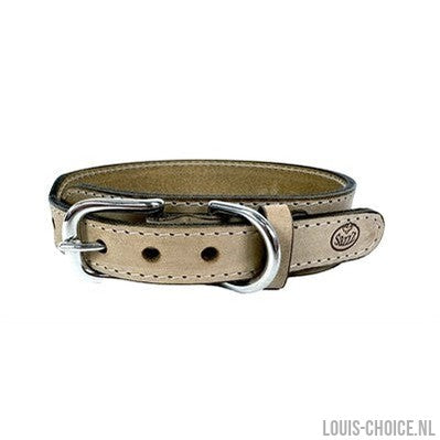 Sazzz Halsband Hond Boho Vintage Leer Beige-SAZZZ-Louis Choice