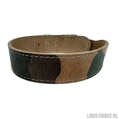 Sazzz Halsband Hond Boho Vintage Leer Camouflage-SAZZZ-Louis Choice