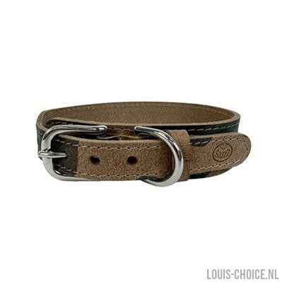 Sazzz Halsband Hond Boho Vintage Leer Camouflage-SAZZZ-Louis Choice