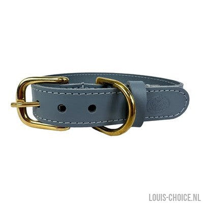 Sazzz Halsband Hond Braveheart Classic Leer Lichtblauw-SAZZZ-Louis Choice