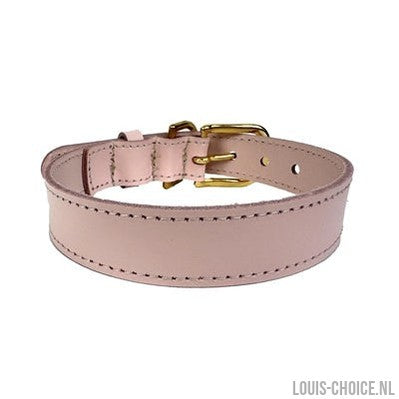 Sazzz Halsband Hond Braveheart Classic Leer Lichtroze-SAZZZ-Louis Choice