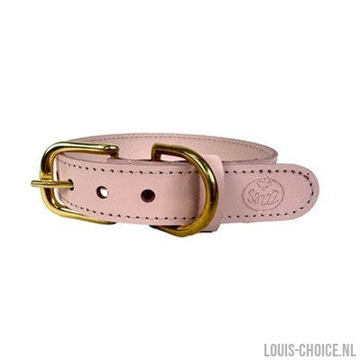 Sazzz Halsband Hond Braveheart Classic Leer Lichtroze-SAZZZ-Louis Choice