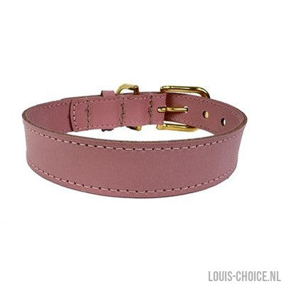 Sazzz Halsband Hond Braveheart Classic Leer Roze-SAZZZ-Louis Choice