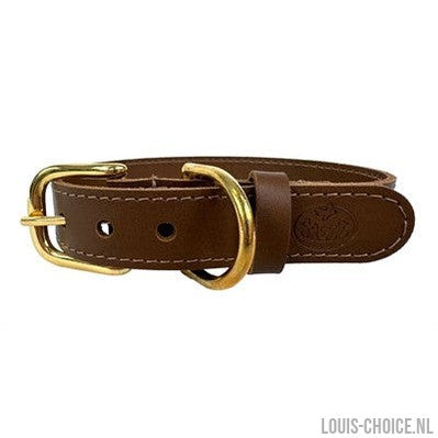 Sazzz Halsband Hond Braveheart Classic Leer Zadel Bruin-SAZZZ-Louis Choice