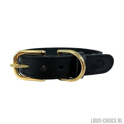 Sazzz Halsband Hond Braveheart Classic Leer Zwart-SAZZZ-Louis Choice