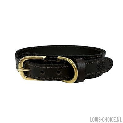 Sazzz Halsband Hond Pioneer Classic Leer Donkerbruin-SAZZZ-Louis Choice