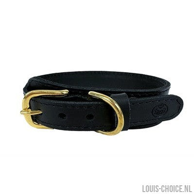 Sazzz Halsband Hond Pioneer Classic Leer Zwart-SAZZZ-Louis Choice