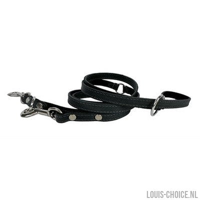 Sazzz Hondenriem Fearless Vintage Verstelbaar Leer Antraciet-SAZZZ-Louis Choice
