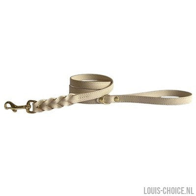 Sazzz Hondenriem Passion Braided Classic Leer Creme-SAZZZ-Louis Choice