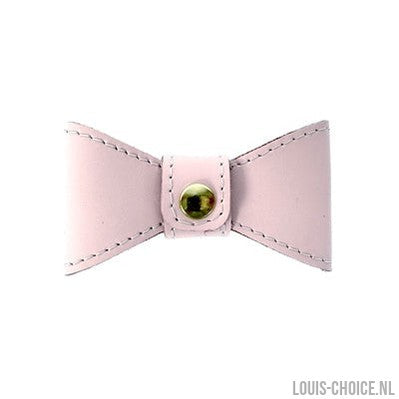 Sazzz Vlinderstrik Glamper Classic Leer Lichtroze-SAZZZ-Louis Choice