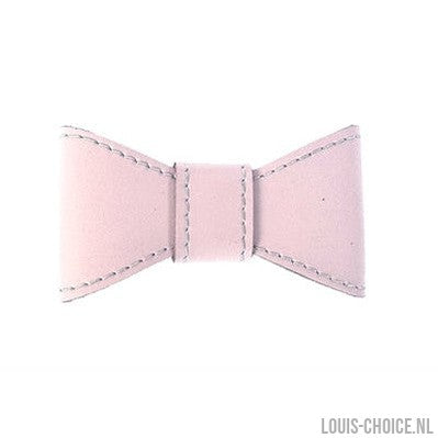 Sazzz Vlinderstrik Glamper Classic Leer Lichtroze-SAZZZ-Louis Choice