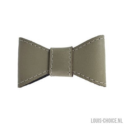Sazzz Vlinderstrik Glamper Classic Leer Taupe-SAZZZ-Louis Choice