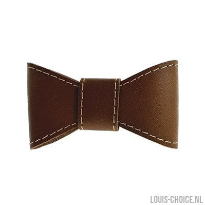 Sazzz Vlinderstrik Glamper Classic Leer Zadel Bruin-SAZZZ-Louis Choice