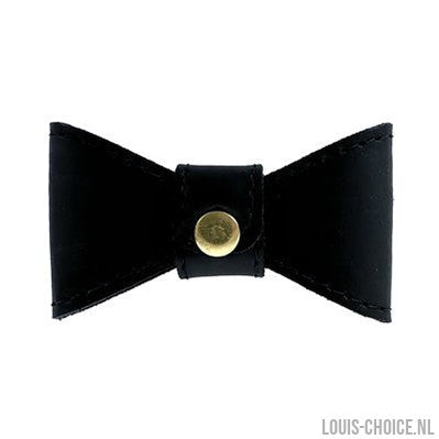 Sazzz Vlinderstrik Glamper Classic Leer Zwart-SAZZZ-Louis Choice
