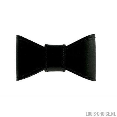 Sazzz Vlinderstrik Glamper Classic Leer Zwart-SAZZZ-Louis Choice