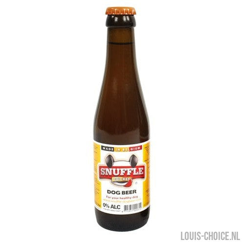 Snuffle Hondenbier Kipsmaak In Glazen Fles-SNUFFLE-Louis Choice