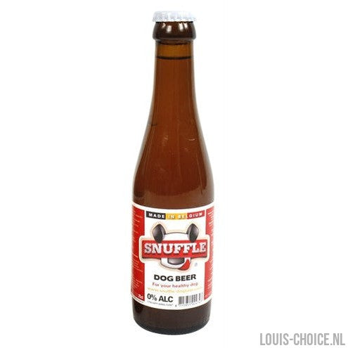 Snuffle Hondenbier Rundsmaak In Glazen Fles-SNUFFLE-Louis Choice