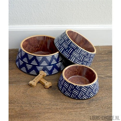 Tarhong Voerbak Hond Oasis Melamine Indigo Blauw-TARHONG-Louis Choice