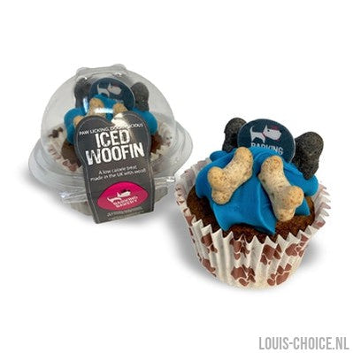 The Barking Bakery Carob Woofin Met Blauw Glazuur-THE BARKING BAKERY-Louis Choice