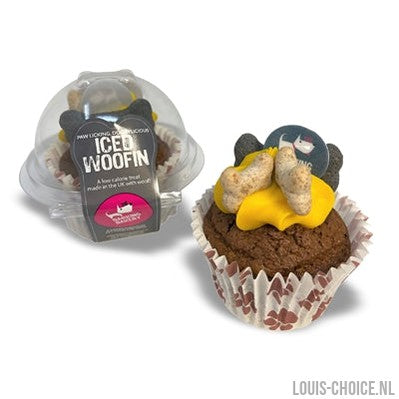 The Barking Bakery Carob Woofin Met Geel Glazuur-THE BARKING BAKERY-Louis Choice