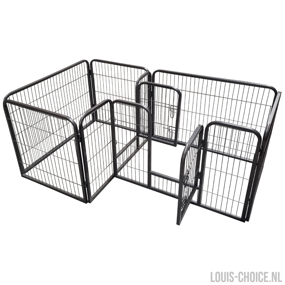 Topmast Dual Puppyren - Twee Ruimtes - Hondenren voor Binnen - Antraciet-Topmast-Louis Choice