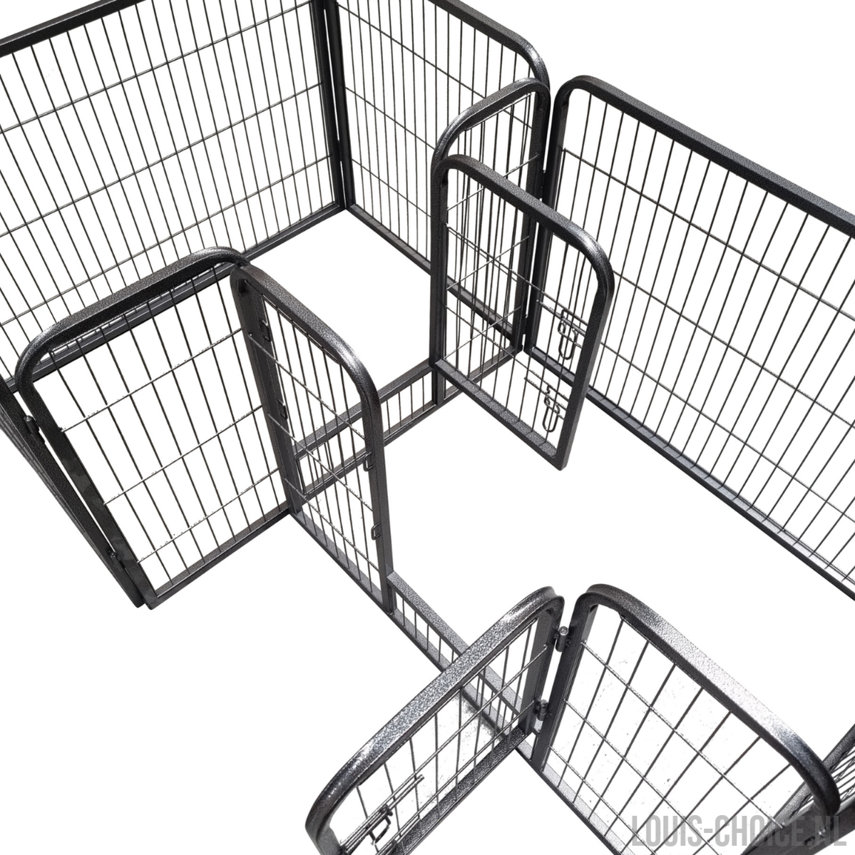Topmast Dual Puppyren - Twee Ruimtes - Hondenren voor Binnen - Antraciet-Topmast-Louis Choice