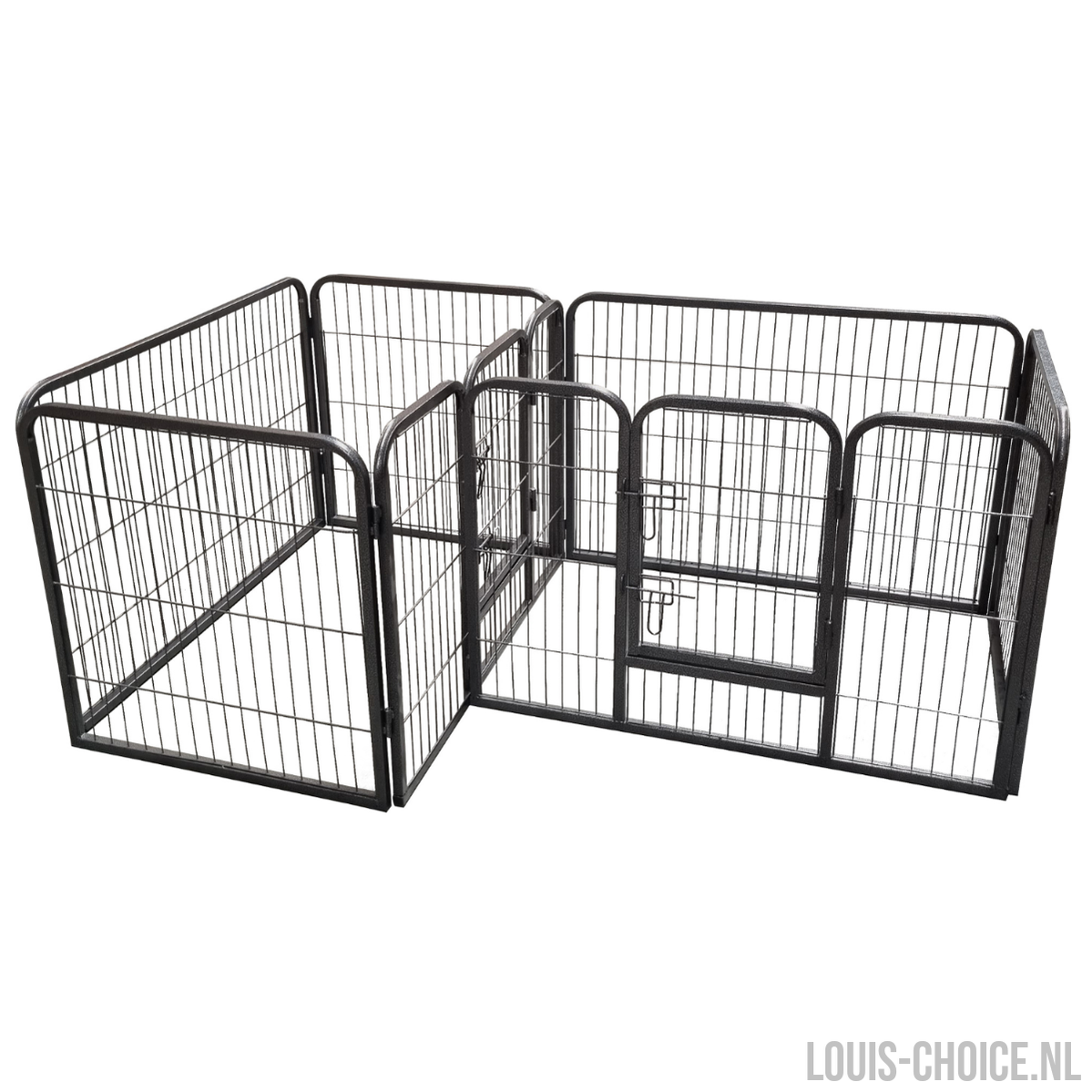 Topmast Dual Puppyren - Twee Ruimtes - Hondenren voor Binnen - Antraciet-Topmast-Louis Choice