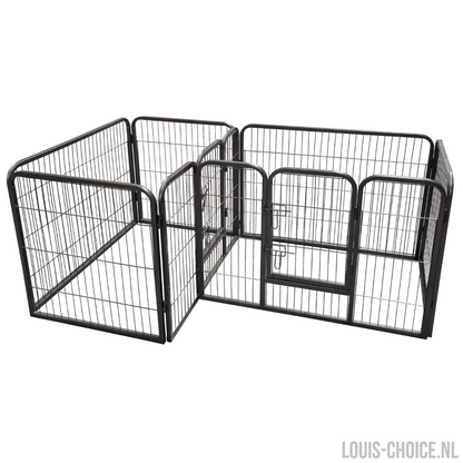 Topmast Dual Puppyren - Twee Ruimtes - Hondenren voor Binnen - Antraciet-Topmast-Louis Choice