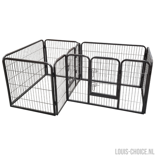 Topmast Dual Puppyren - Twee Ruimtes - Hondenren voor Binnen - Antraciet-Topmast-Louis Choice