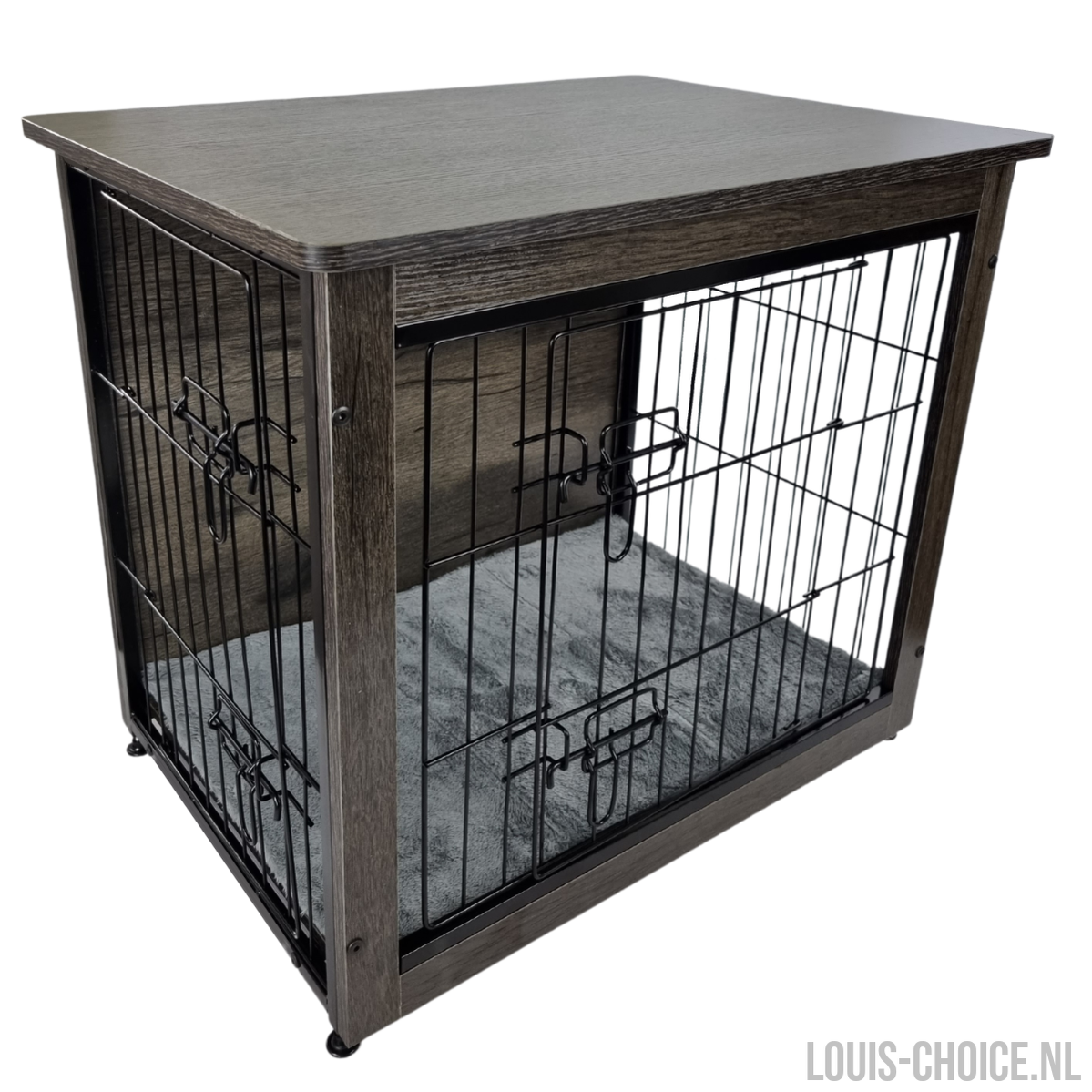 Topmast FurNiture Hondenbench - Donkergrijs - Met Benchmat - Diverse Maten-Topmast-Louis Choice