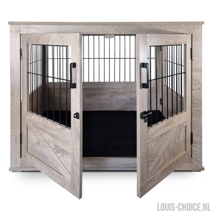 Topmast Luxueus Bench Rustic - Large - 98 x 71 x 79 cm - Grey Weathered-Topmast-Louis Choice