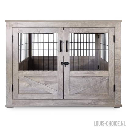 Topmast Luxueus Bench Rustic - Large - 98 x 71 x 79 cm - Grey Weathered-Topmast-Louis Choice