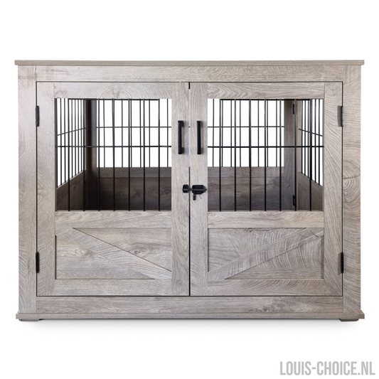 Topmast Luxueus Bench Rustic - Large - 98 x 71 x 79 cm - Grey Weathered-Topmast-Louis Choice