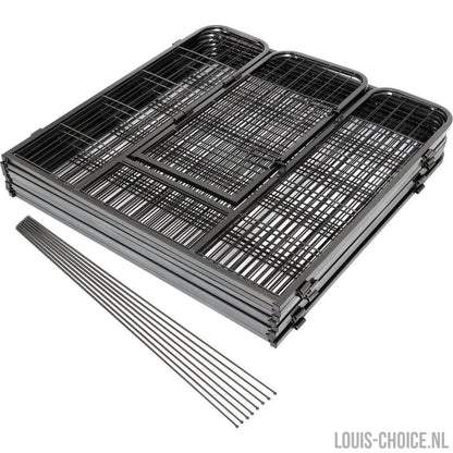 Topmast Premium Puppyren - Antraciet Gecoat - Diverse hoogtes-Topmast-Louis Choice