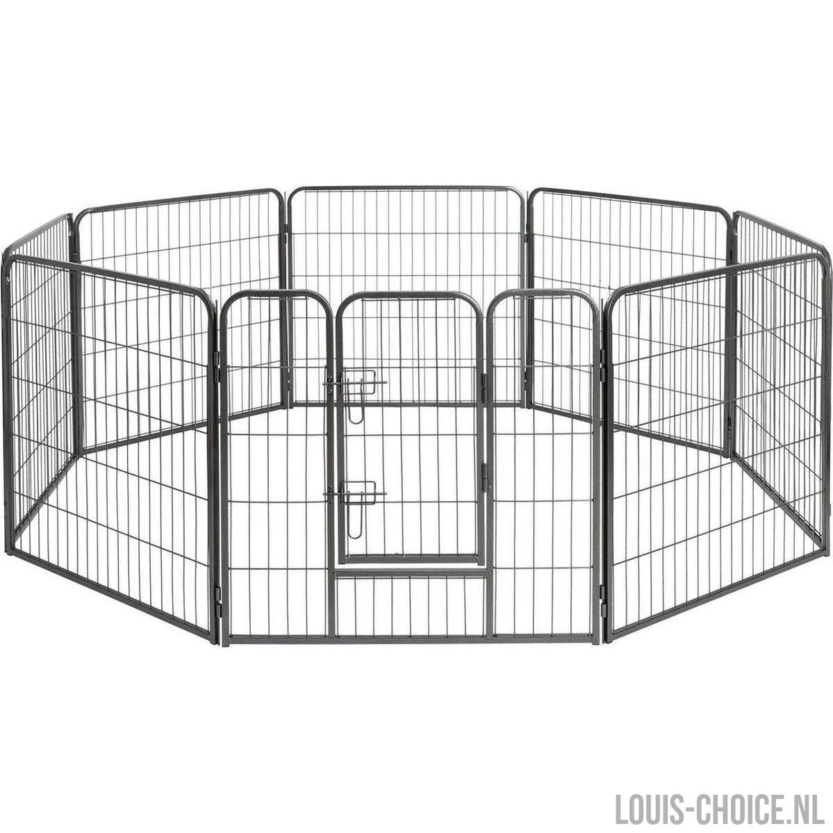 Topmast Premium Puppyren - Antraciet Gecoat - Diverse hoogtes-Topmast-Louis Choice