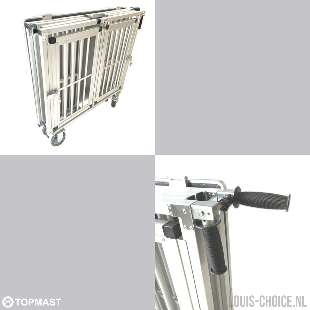 Topmast Showtrolley Expose - Voor 1 Hond - Aluminium - Met Wielen - Diverse Maten-Topmast-Louis Choice