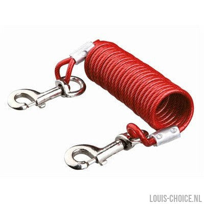 Trixie Aanleglijn Met Spiraalkabel Rood-TRIXIE-Louis Choice