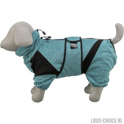 Trixie Badjas / Huisoverall Badstof Petrol-TRIXIE-Louis Choice